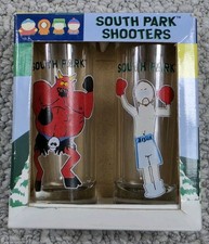 New NOS 1998 Creations South Park Shooter Shot Glasses Satan and Jesus picture