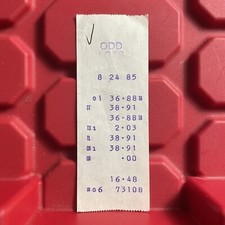 Odd Lots Columbus Ohio Merchandise Reciept Big Lots Vintage August 1985 picture