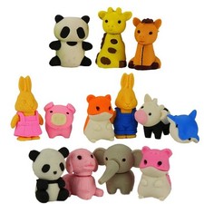 Iwako Japanese Puzzle Take Apart Erasers Zoo Animals Set of 7 picture