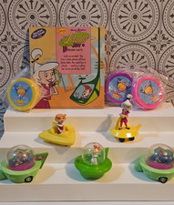 LOT (9) Vintage JETSONS Toys KIDS MEAL Figures BOOK Cards NEW & USED picture