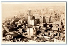 Seattle WA Postcard RPPC Photo Seattle Business District Pacific Aerial Surveys picture