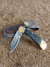 💥 RARE 1972 Buck 112 Micarta Inverted 2 Line Tang Stamp First Generation picture