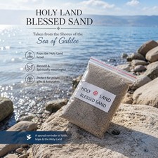 Authentic Blessed Sand from the Holy Land Beaches Sea of Galilee 200 grams picture