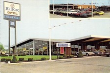 1971 IN Crown Point Schepel Buick & Opel Dealership UNP Mint Postcard 4x6 C75 picture
