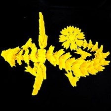 3d print, Sunflower dragon with wing, birthday gift, Summer, Mothers Day, Flower picture