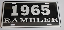 METAL LICENSE PLATE 1965 65 RAMBLER NASH AMC AMERICAN MOTORS 660 440 picture