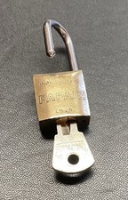 13/16” x 1.5” Lock and Key Set PAPAIZ, MADE IN Brazil, Brass picture