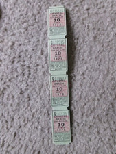 Eight 1975 Crystal Beach Canada 10c Tickets  picture