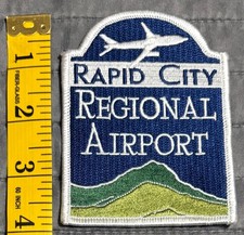 Vtg Obsolete Rapid City South Dakota SD Regional Airport Patch picture