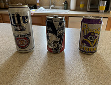 Vintage 1990s Can Lot: ECU Pirates Pride & Dallas Cowboys Super Bowl 27 & 30 picture