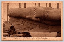 Egypt  Memphis   Statue of Rameses II   Postcard picture