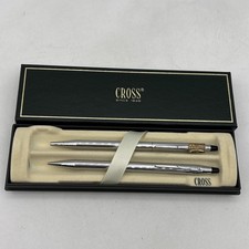 Cross Pen & Pencil Set University Of Miami 15 Year Award With Gift Box USA picture