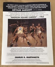 Arthur Sarnoff Martignette gallery exhibition ad 2008 vintge art magazine print picture