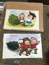 1977  Set of 2 CAMPBELL'S SOUP Kids Christmas Advertisements Prints picture