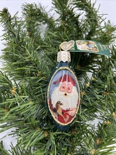 Old World Christmas INSIDE ART Blown Glass Toymaker Santa Ornament 2001 NOS picture