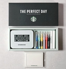 Starbucks Korea x Megabox DIY Pen Set Tin Case Gift Limited Edition NEW picture