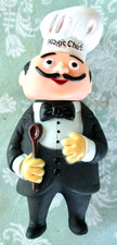 Vintage promotional Magic Chef Advertising Vinyl Rubber Chef Coin Bank 7