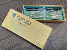 Vtg WM. Rogers PETER PAN 3-Piece Silver plate Childs Flatware Set NIB MSC 123 picture