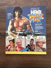 ORIGINAL Vintage September 1986 HBO Guide Magazine Rambo II Stallone RARE picture