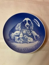 1969 BING & GRONDAHL B & G MORS DAG MOTHER'S DAY PLATE:  COCKER SPANIEL picture