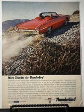 1962 Ford Thunderbird Sports Roadster Vintage Magazine Ad 8.25 x 11.5 picture