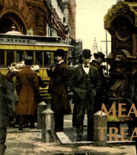 1910 SAN FRANCISCO, CA TROLLEY LOTTA FOUNTAIN GEARY KEARNEY FASHION Postcard P55 picture