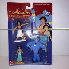Vintage 93’ Disney's Aladdin figures Aladdin, Jasmine & Genie Mattel NEW Sealed picture