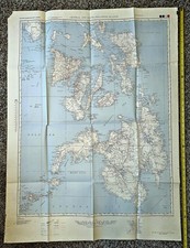 1944 WWII Road Map  Philippine Islands Central & South US Army Map Service picture