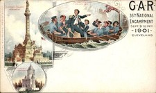 Cleveland 35th GAR National Encampment 1901 Vintage Postcard bhn EXC COND picture