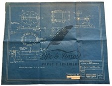 1937 Phoenix Brewery Buffalo NY Steel Manhole Blueprint Dover Boiler Works picture