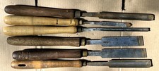 vintage buck bros and 1 sheffield wood turning lathe chisel 6 included picture