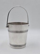 Vintage Christofle France Silverplate Art Deco Ice Bucket Wine Cooler Insert picture