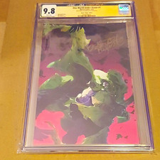 One World Under Doom #1 CGC 9.8 Rose Besch Signed Virgin 1:100 Ratio VariantRARE picture