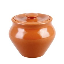 Brown Baking Stewing Stoneware Ramekin Clay Cooking Pot Bean Pot TERRACOTTA picture