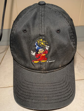 Vintage 90s Walt Disney Imagineering Sorcerer Mickey Flexfit Hat Gear For Sports picture