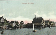 HARPSWELL MAINE NICE OLD VIEW OF THE LANDING AT ORRS ISLAND photo picture
