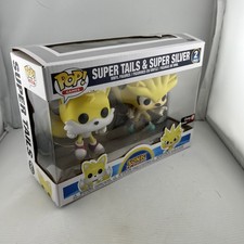 Funko Pop Sonic the Hedgehog - Super Tails & Super Silver - 2 Pack Gamestop picture