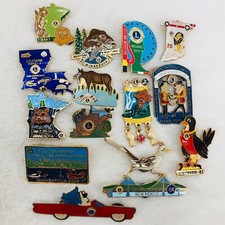 Vtg Lions Club International Member Lapel Pin Lot - Minnesota Belgium New Mexico picture