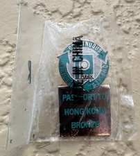 Publix Rare Passport to Hong Kong Bronze Lapel Pin NEW SEALED VTG picture