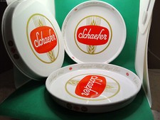 Schaefer Beer lot 3 drink tray vintage olderst Lager Beer Americas 1842 picture