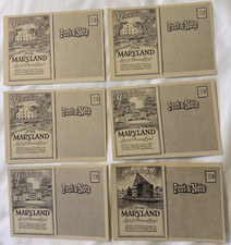 Vintage Souvenir Postcards Greetings from Mararyland B & W Post-A-Note Set of 12 picture