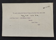 1929 antique STATE PRISON concord nh MEETING paper history LEVIN J CHASE picture