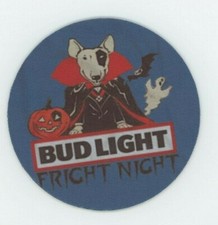 Bud Light Beer COASTER - Spuds Mackenzie Dracula Halloween - Fright Night picture