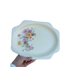 Pantry Bak-In Ware by Crooksville 889 Vintage Platter with Flowers picture