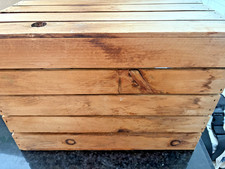 Vintage Wooden Slat Crate Box 18x12x10 Rustic Farmhouse Storage Decor picture