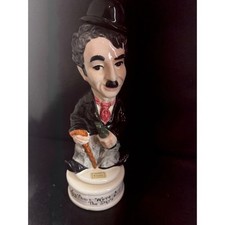 Vintage Charlie Chaplin Music Box Figurine Those Were The Days Ceramic Statue picture