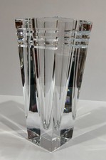 ORREFORS Crystal Horizon Arizona  Vase 10” Jan Johansson Sweden Signed GORGEOUS picture