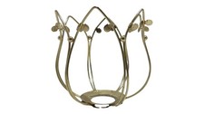 LOTUS FLOWER LAMP VINTAGE HOLLYWOOD Regency BRASS HEAD REPLACEMENT ONLY NO GLASS picture