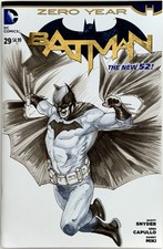 Batman 29 (New 52) - Blank Sketch Variant w/Original Art by Richard Thomas w/COA picture