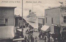 Steamer SS Northland Arriving Mackinac Is. Auxiliary Marks Postal History ZAYIX picture